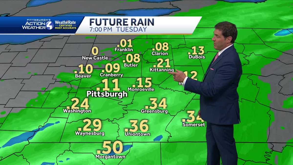 Tuesday is an Impact Day in Pittsburgh due to rain