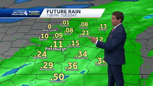 Tuesday is an Impact Day in Pittsburgh due to rain
