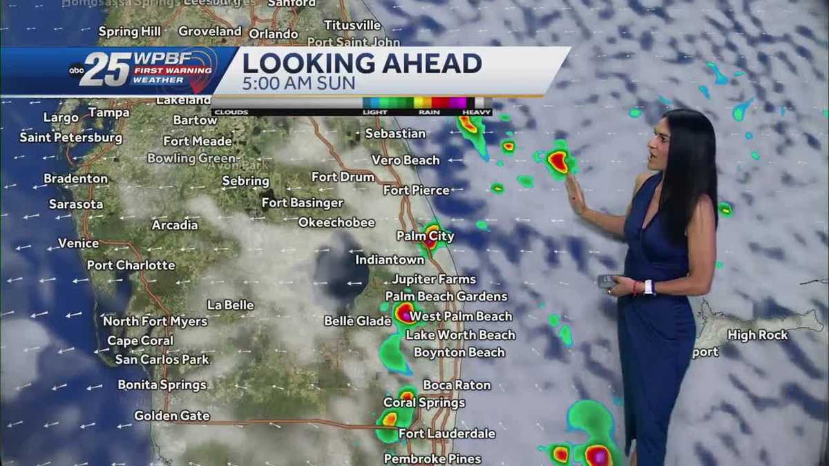 Tracking showers with highs in the 90s across South Florida