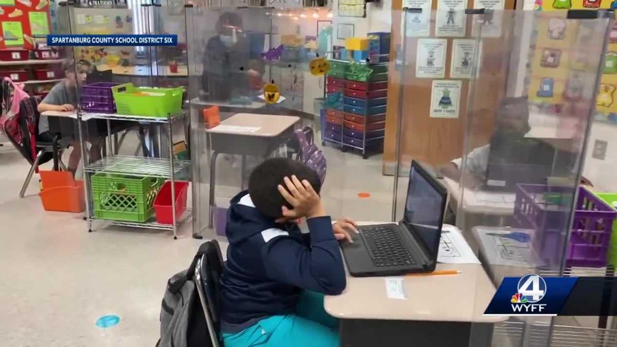 Plexiglass dividers in some classrooms may allow for more facetoface