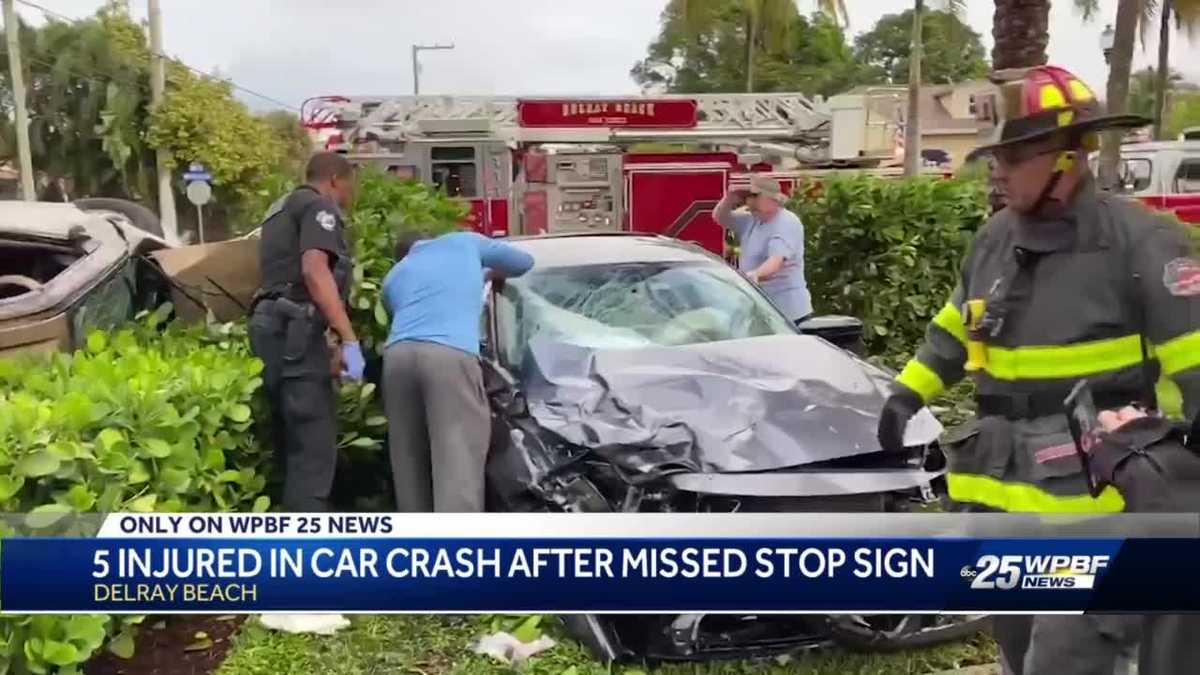 Crash On Swinton Avenue In Delray Beach Sends Five To Hospital