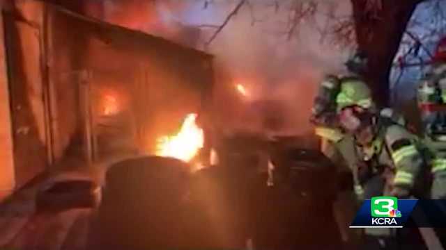 Investigation underway after tires catch fire outside business - Vimarsana News