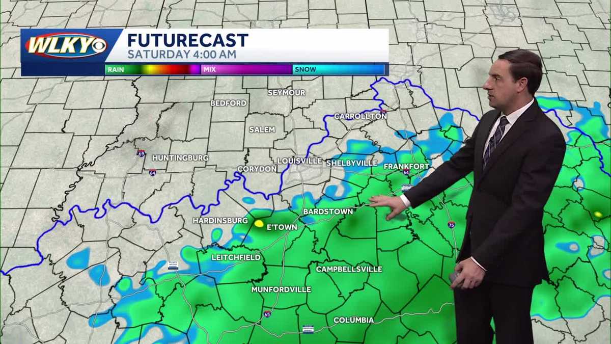 More scattered showers for Saturday