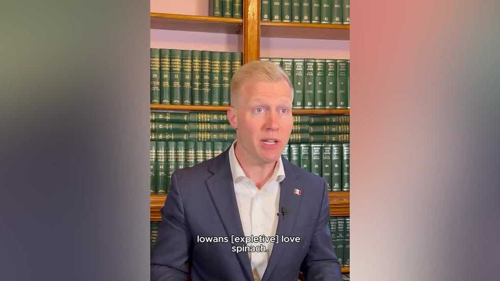 Iowa lawmaker uses satirical 'Spinachgate' video to address water pollution and cancer concerns