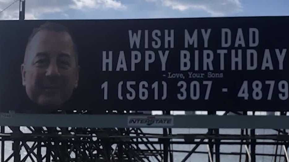 'Wish my dad happy birthday' billboard goes viral