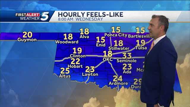 Oklahoma wind chills in the teens Wednesday after warm temps - Vimarsana News