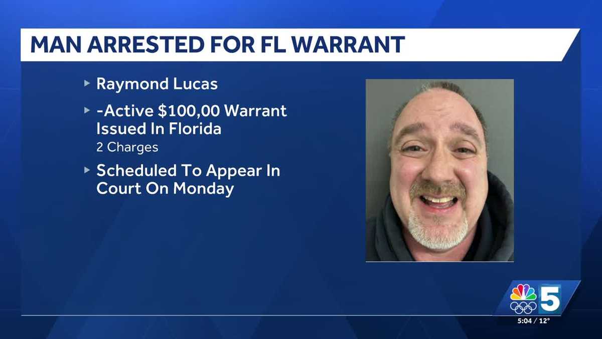 Traffic stop leads to arrest of Vermont man wanted on Florida warrant