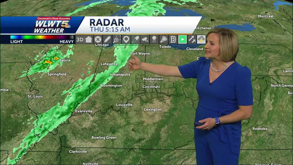 Rain Arrives Midday