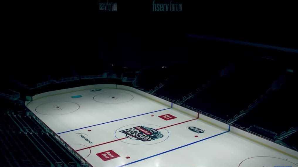 How Does a Basketball Court Change Into an Ice Hockey Rink