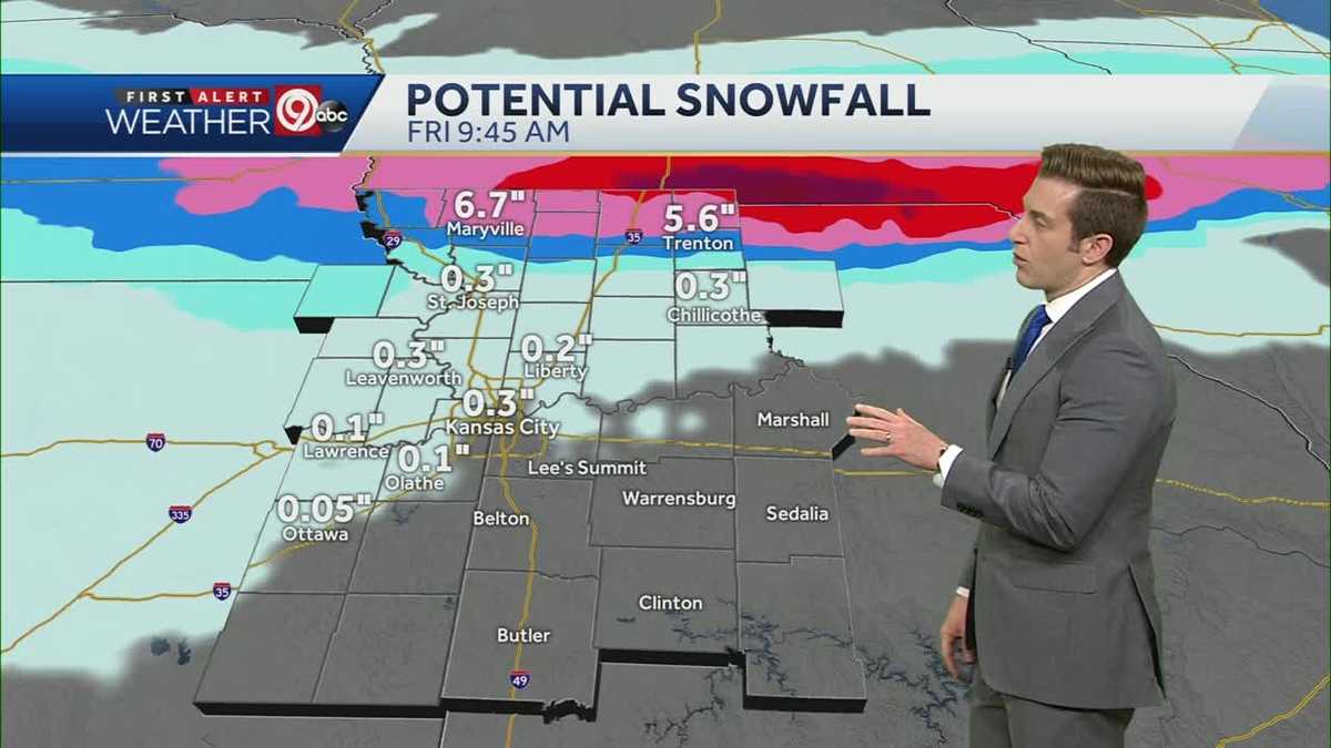 Half-foot or more of snow expected in parts of northern Missouri