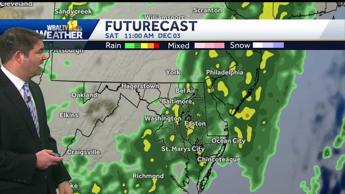 Lowell shows when the rain moves in Saturday