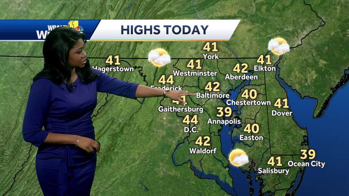 A mix of sun and clouds today with warming temperatures
