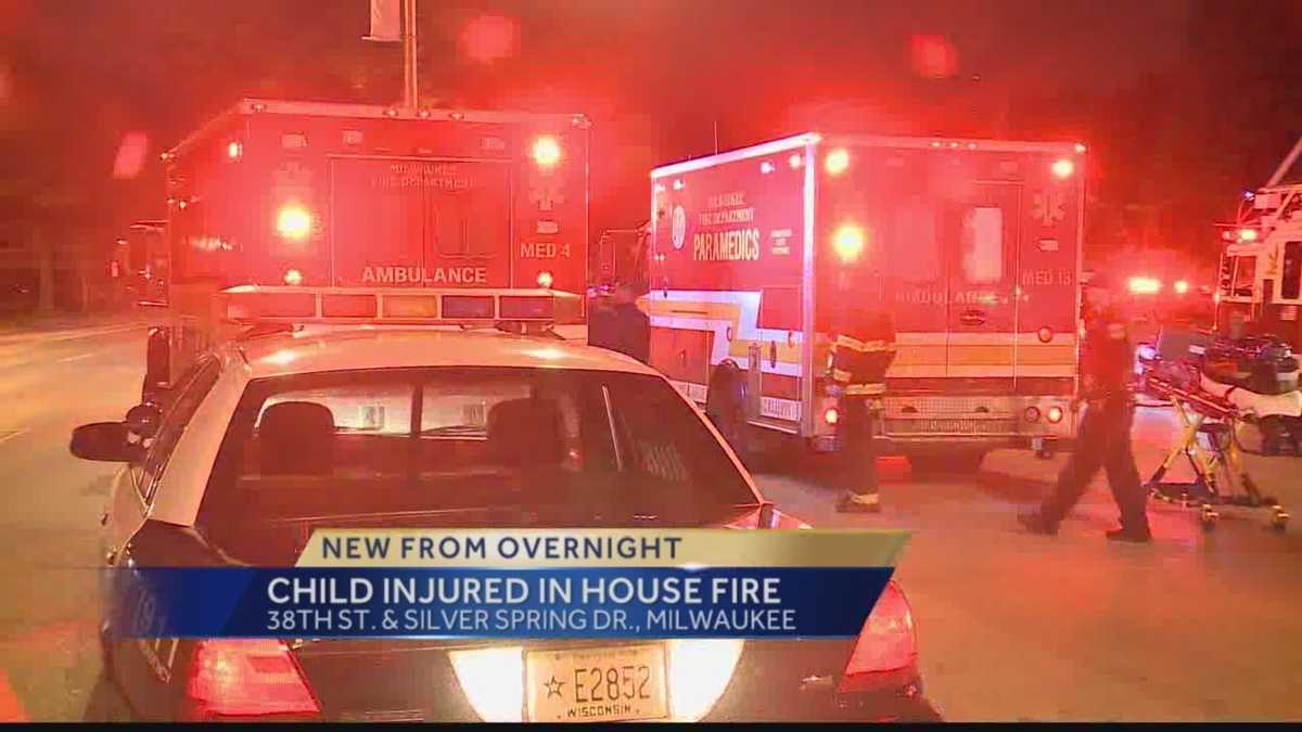 Child injured in Milwaukee house fire