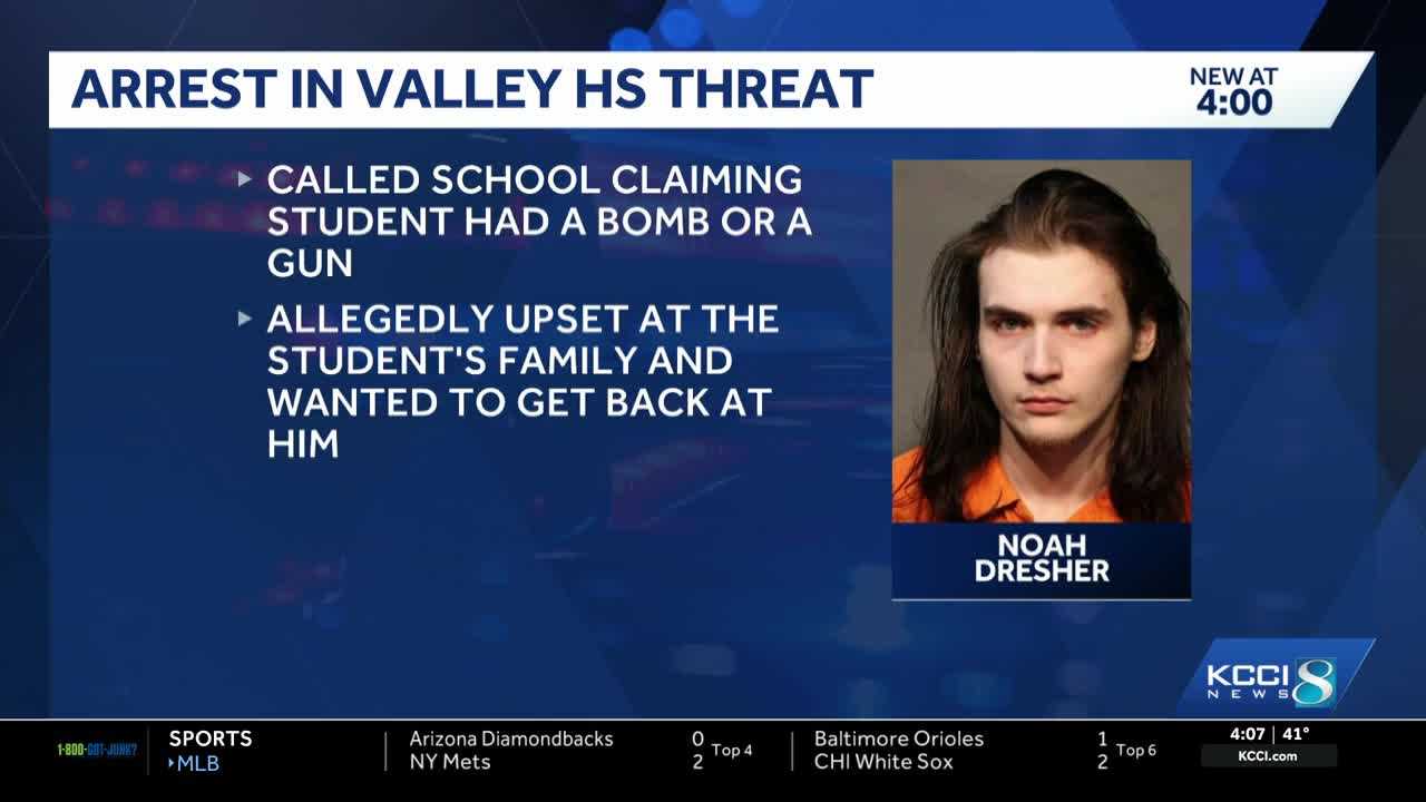 West Des Moines man charged with falsely reporting a threat to Valley High School