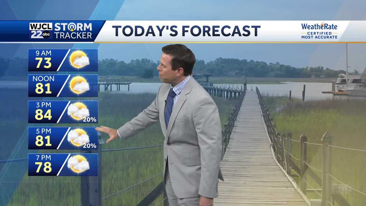 Dry this morning but tracking a chance for showers this afternoon
