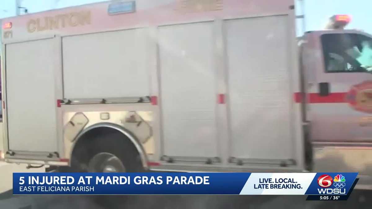 Multiple people shot at Mardi Gras parade in Clinton, Louisiana