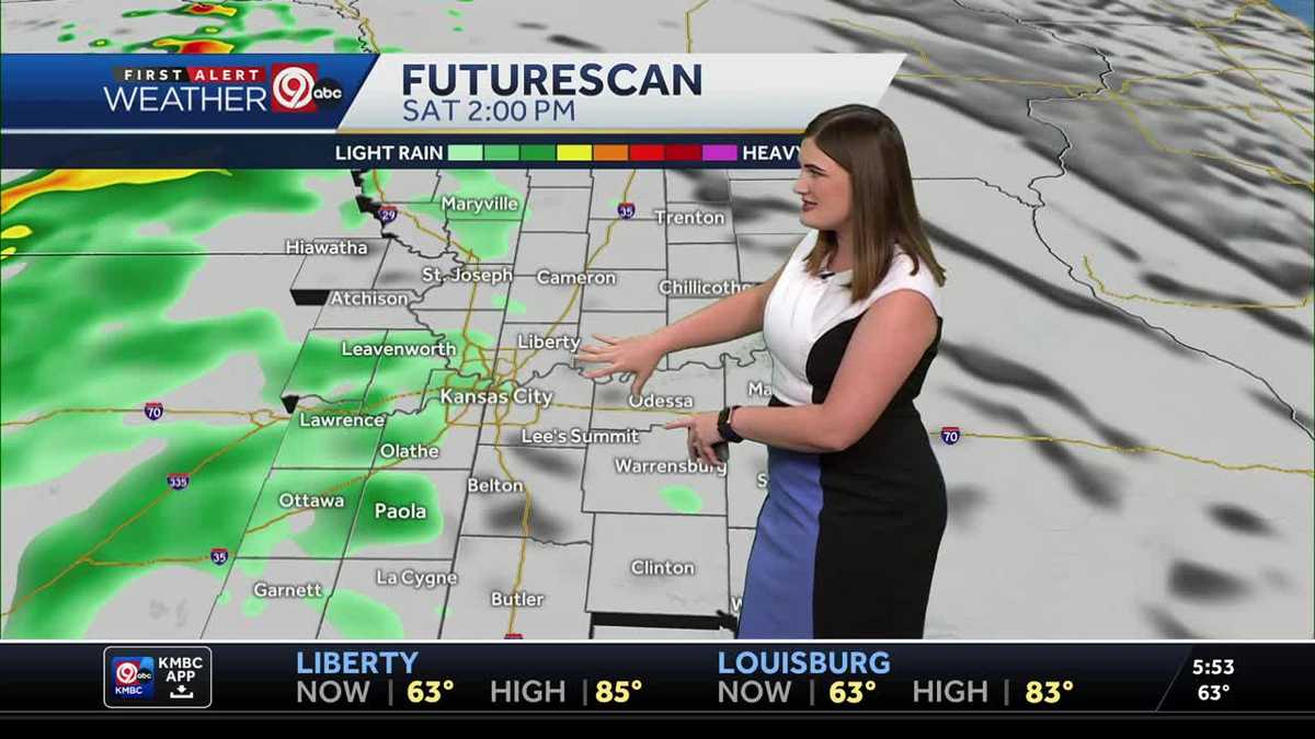 Rain gradually moves into KC this PM