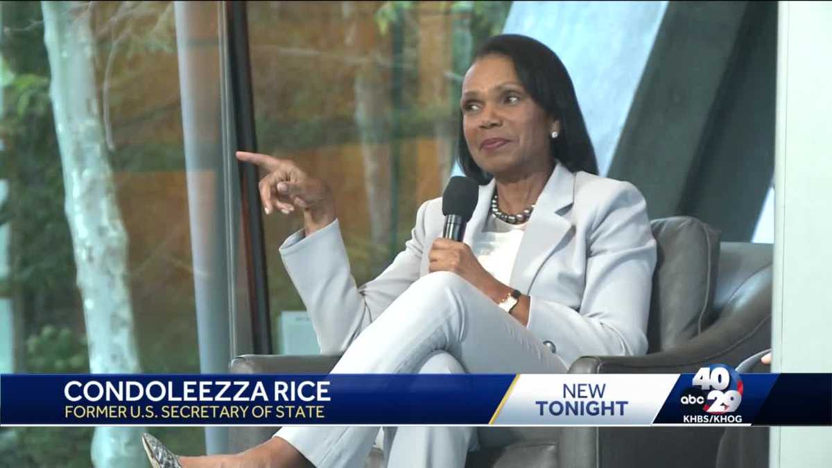 Condoleezza Rice speaks at Crystal Bridges