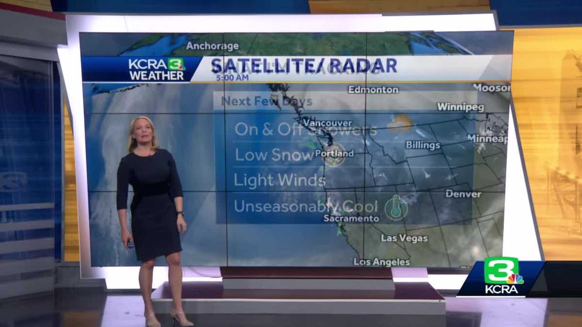 Soggy start to the week. Periods of rain and snow showers across ...