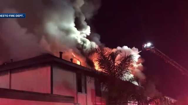 Fire at Modesto apartment complex displaces 12 people - Vimarsana News