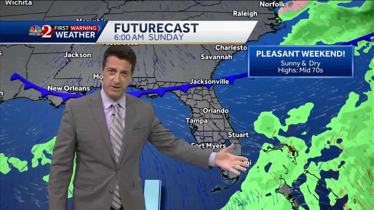 Great stretch of weather coming our way for weekend events.