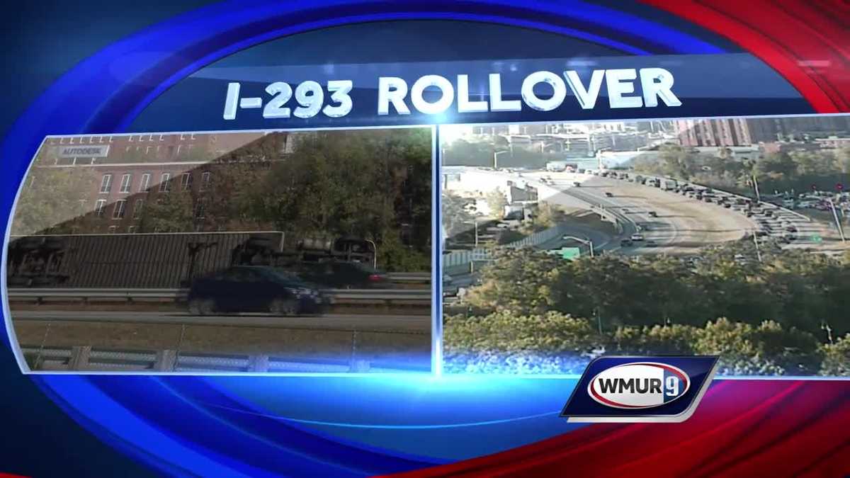 Tractor Trailer Rollover Causes Backup On Interstate 293
