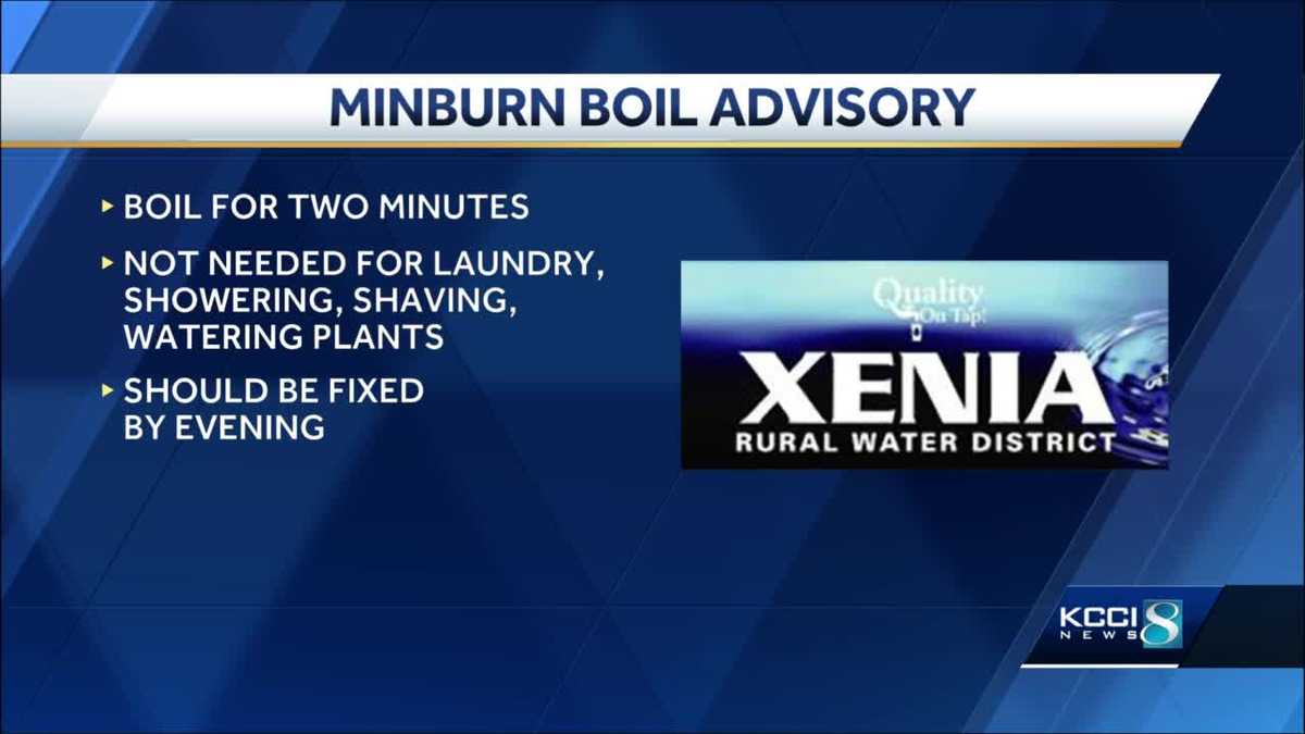 Minburn under boil order after water main break