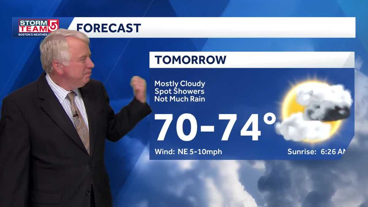 Video: Mostly cloudy with some spot showers Wednesday