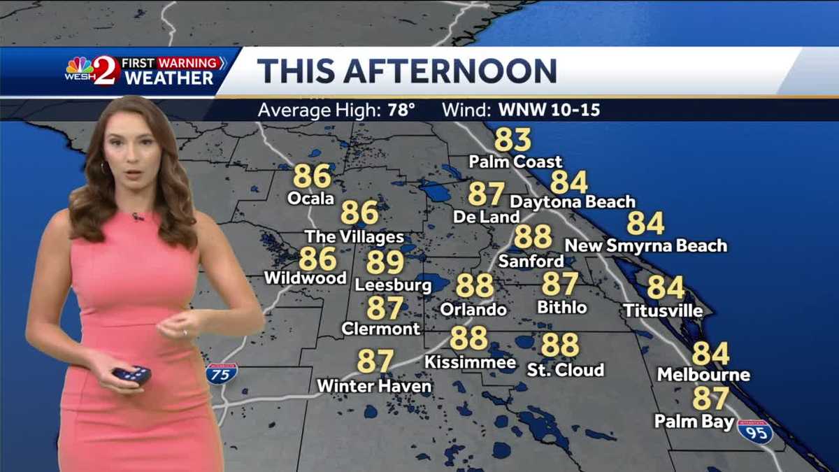Cooldown ahead for Central Florida