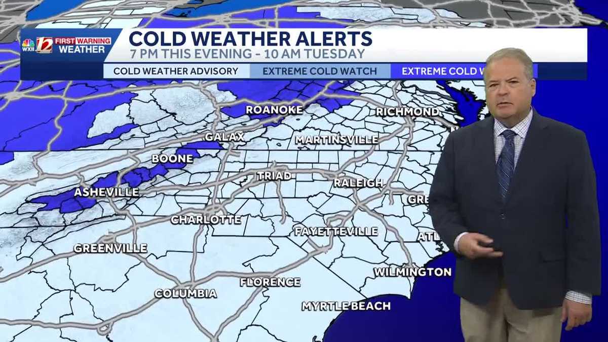Cold air has locked into the Carolinas and will stick around all week.