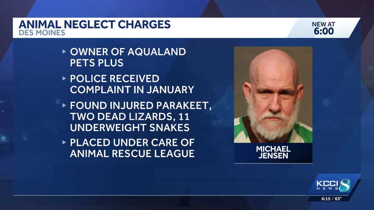 Des Moines pet store owner charged with animal neglect and abuse