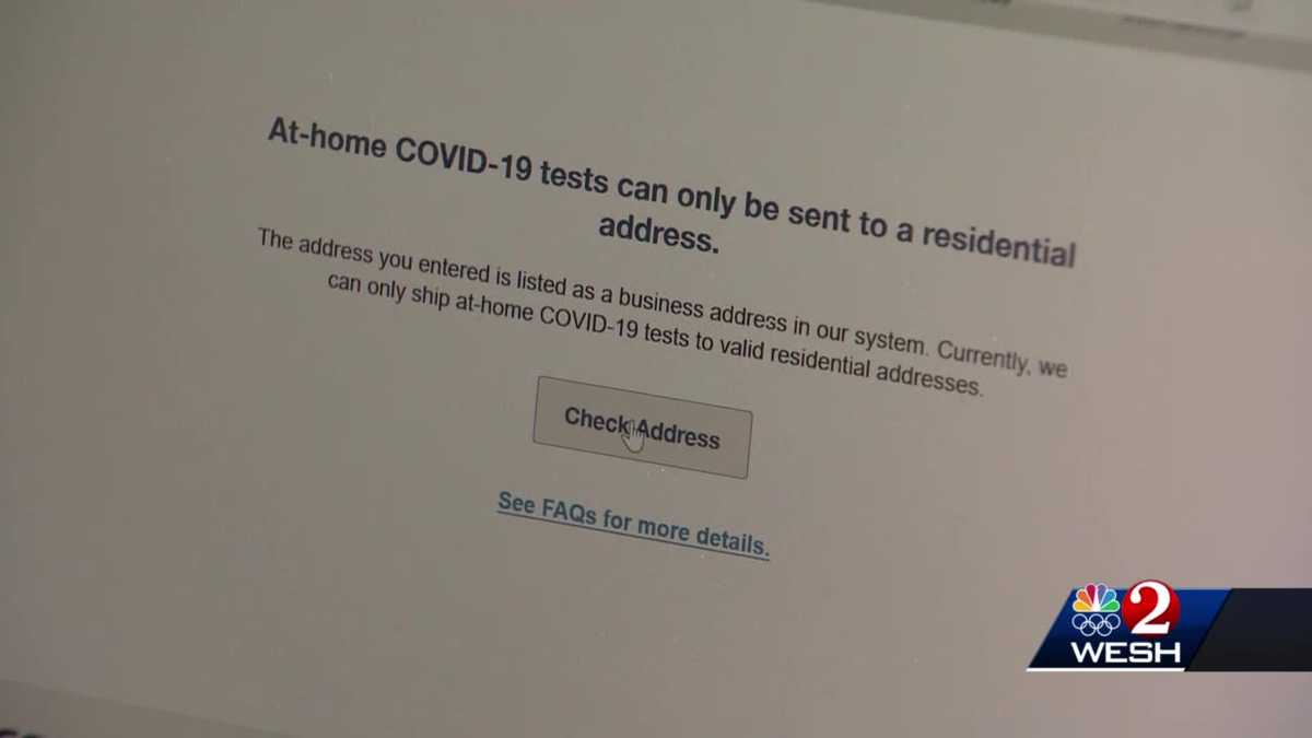 Florida couple finds loophole after being unable to order free COVID-19 tests to their rural address - WESH 2 Orlando