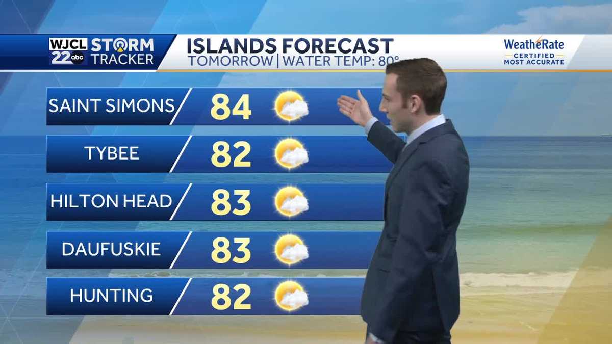 Dry and Sunny Sunday for Southeast Georgia and the Lowcountry