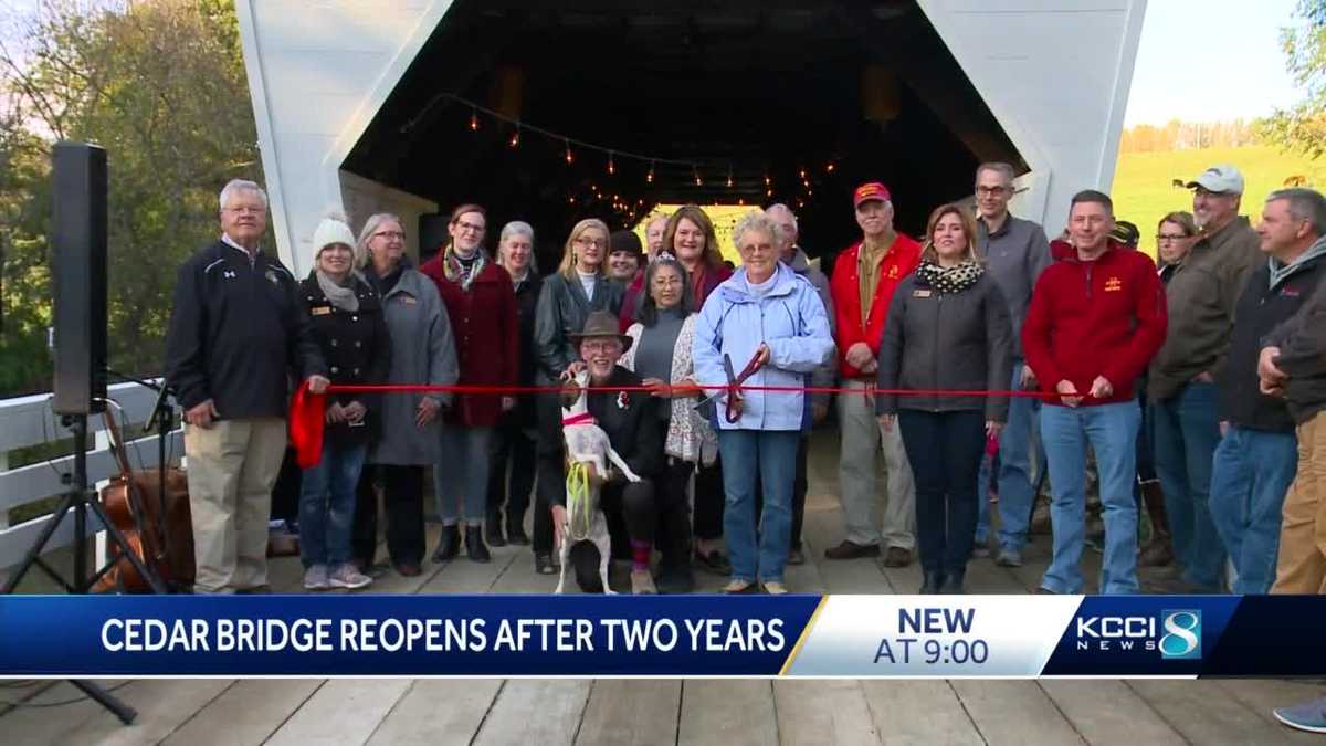 Cedar Bridge reopens in time for Covered Bridge Festival