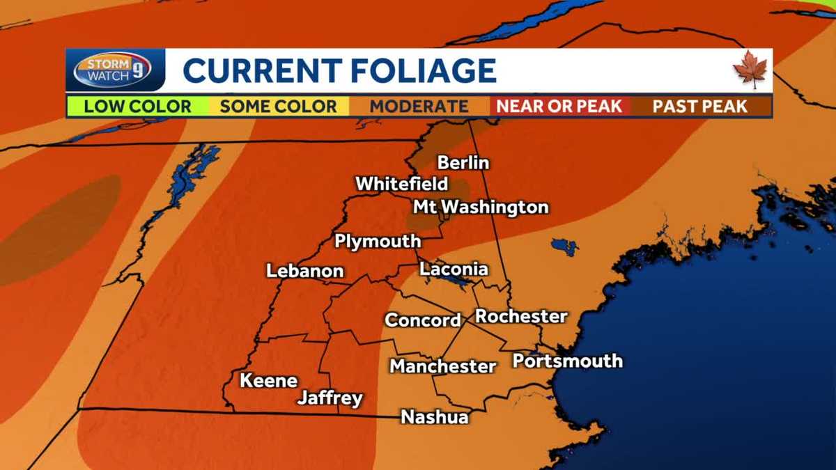 New Hampshire foliage tracker Peak foliage fills state