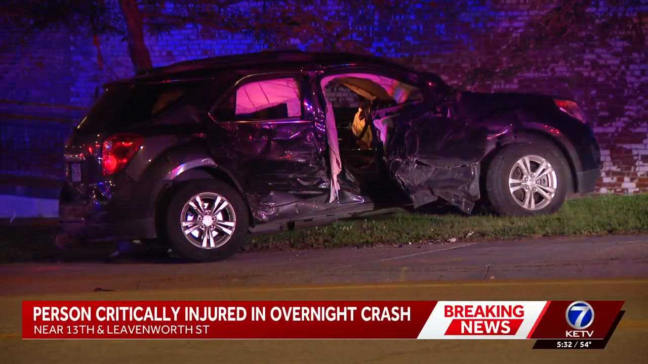 One person critically injured in crash early Sunday