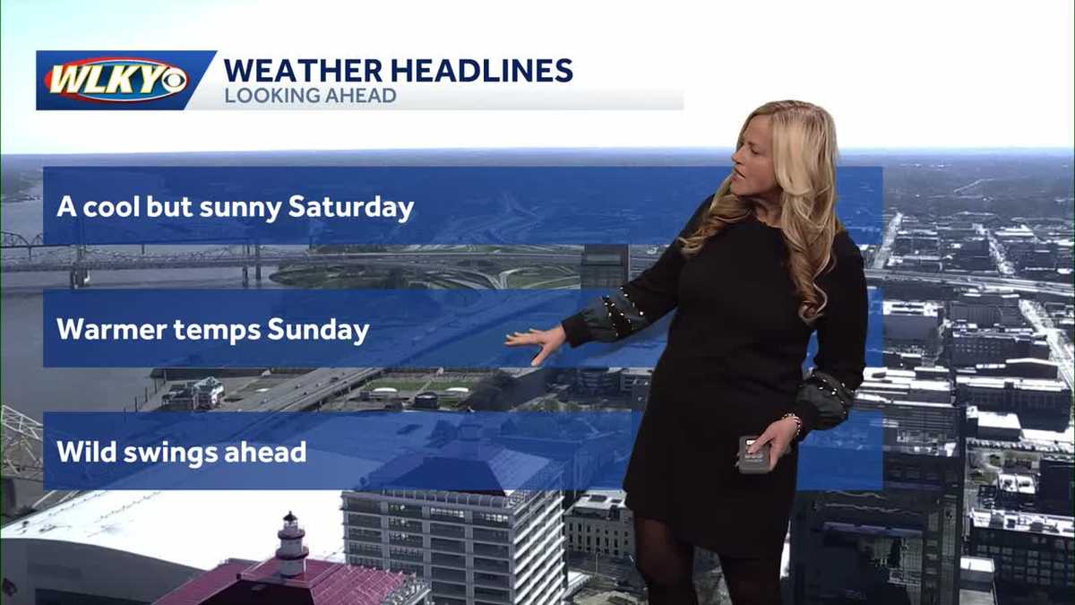 Below normal for Saturday, storm chances increase next week