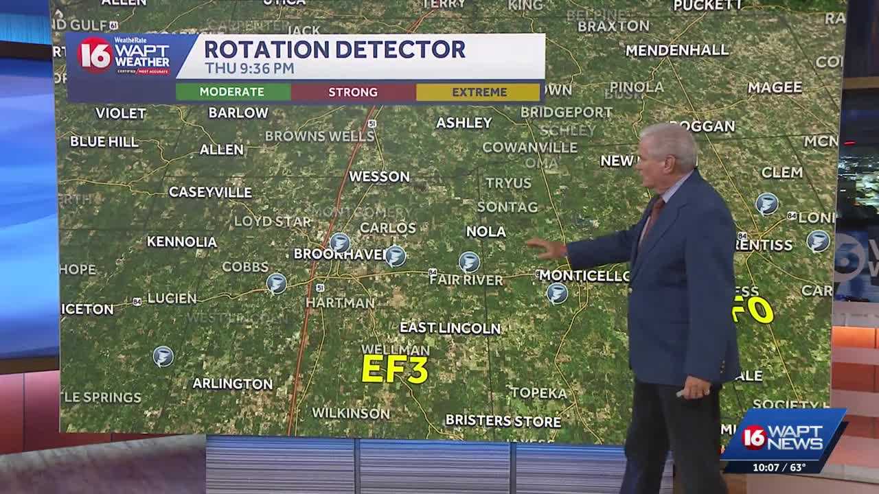Five tornadoes slam Mississippi, including two EF3 twisters with 137 mph winds
