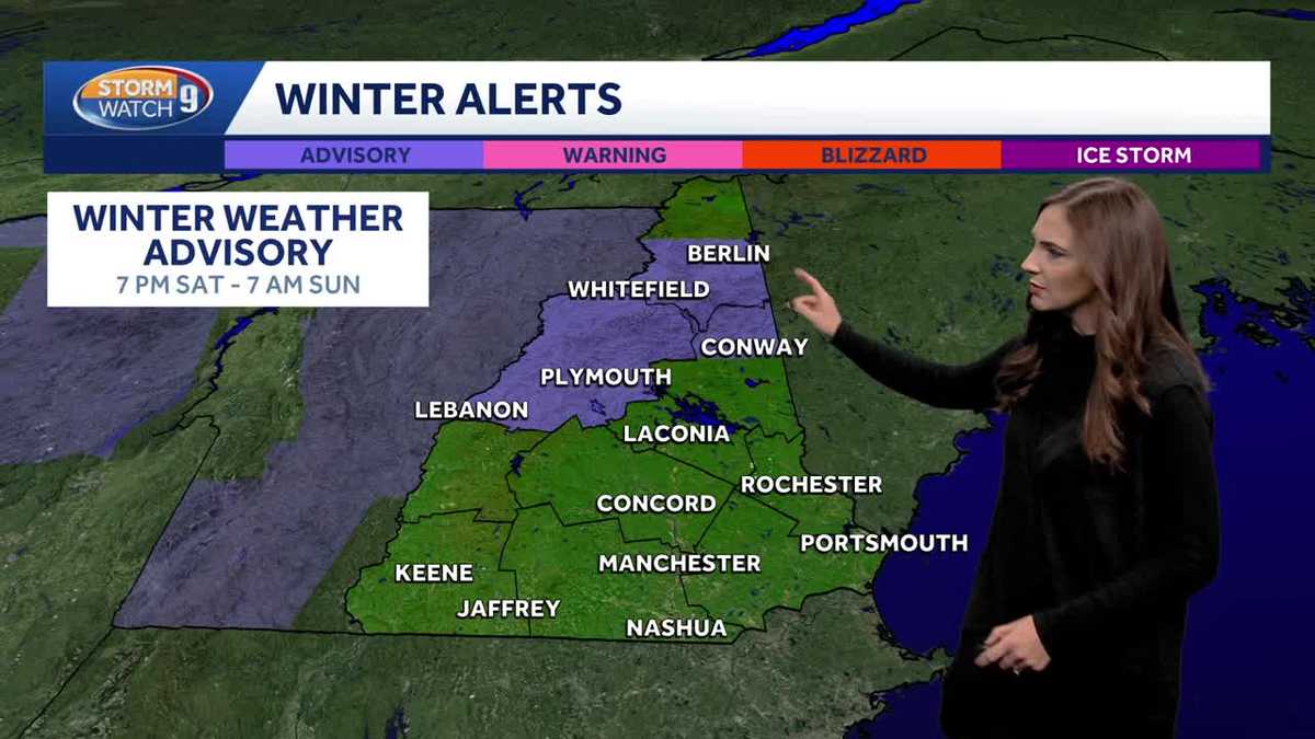 Video: Winter weather advisory issued up north; Rain, mix, snow expected this weekend