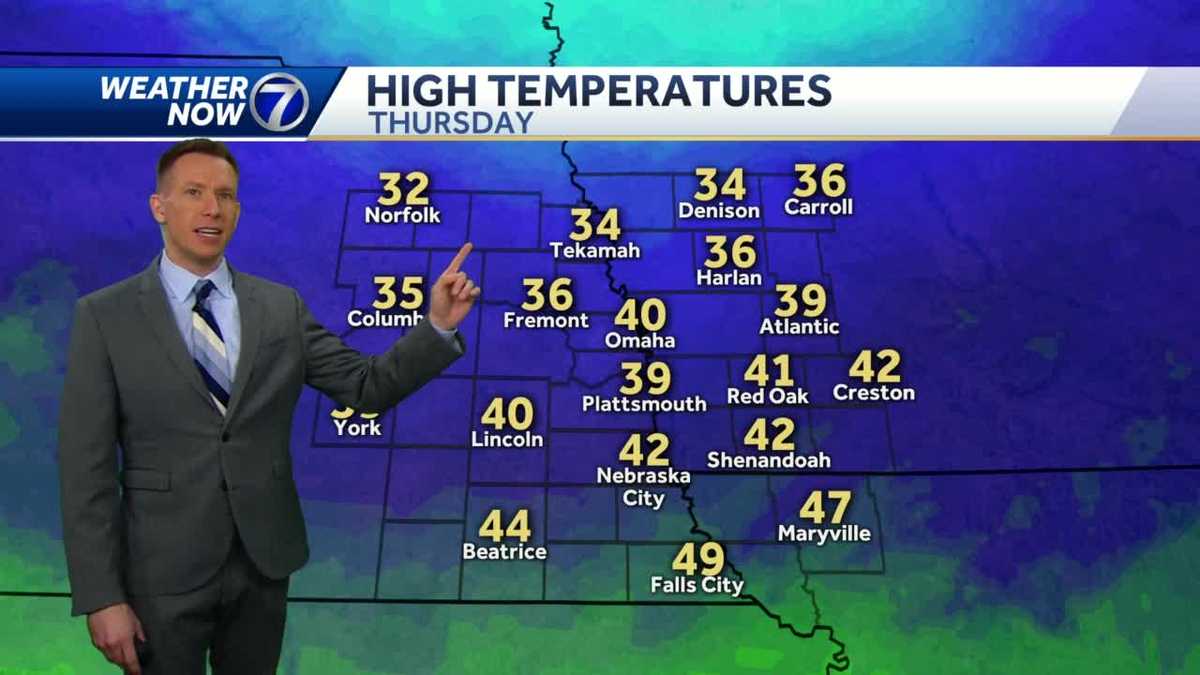 Colder north, warmer south on Thursday