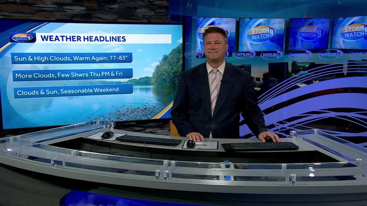 NH forecast video: Warm day with more seasonable weather ahead