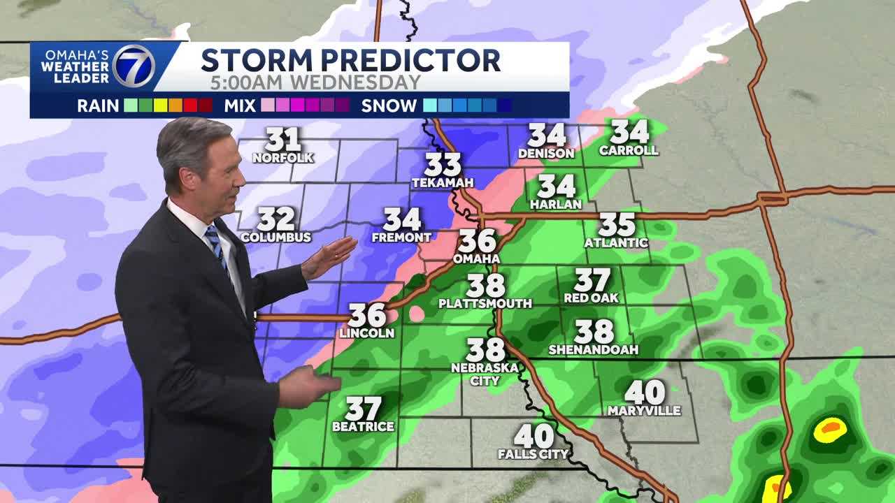 Snow possible morning drive for Omaha Wednesday