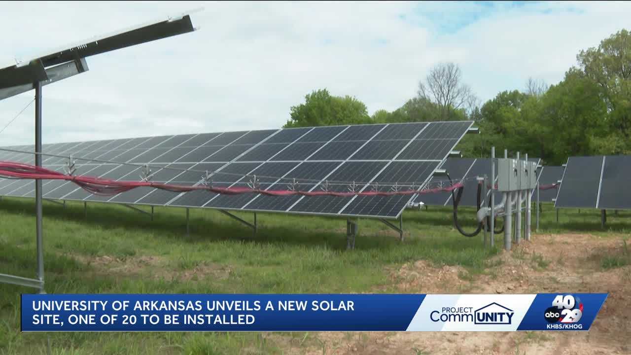 4029tv.com - Tia Greene - This Fayetteville solar site is already powering UofA as demand for energy rises