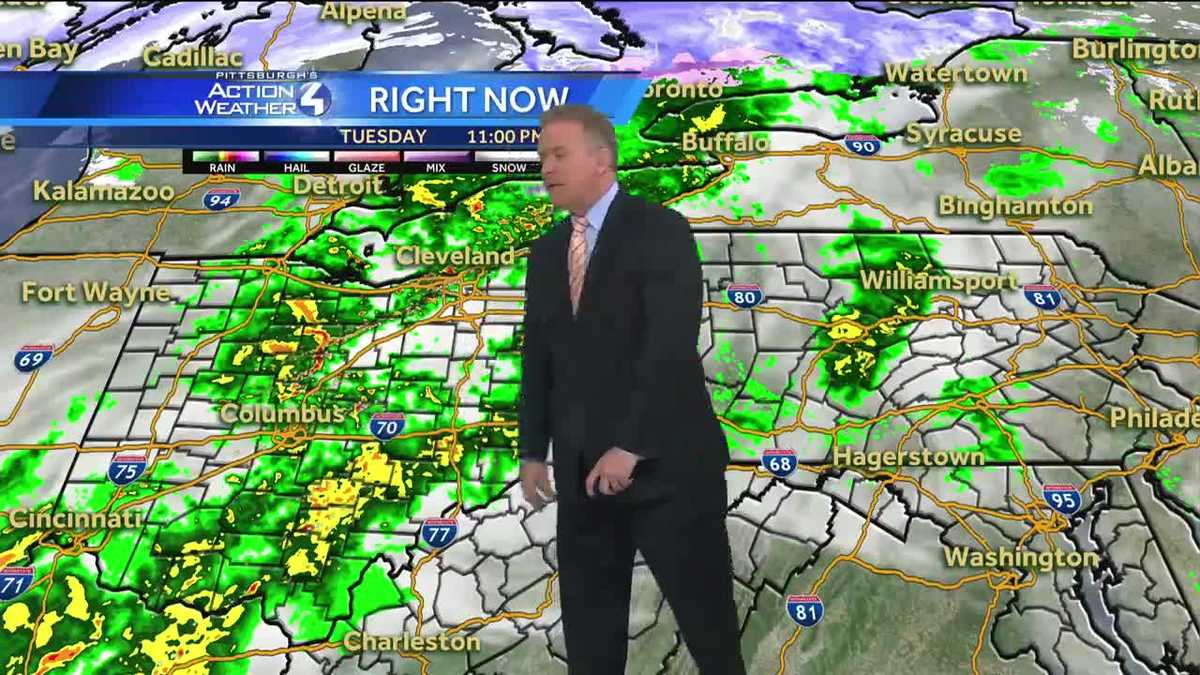 More heavy rain and wind move through overnight