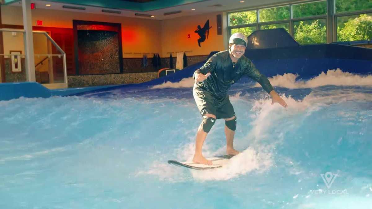 Indoor surfing lessons at Surf's Up New Hampshire