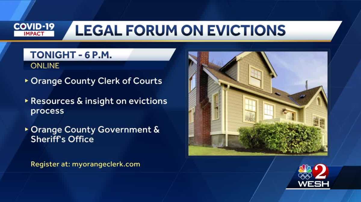 Legal forum on evictions to be held in Orange County