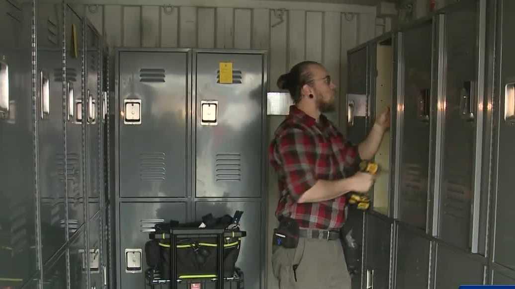 Homeless community now has free storage for belongings