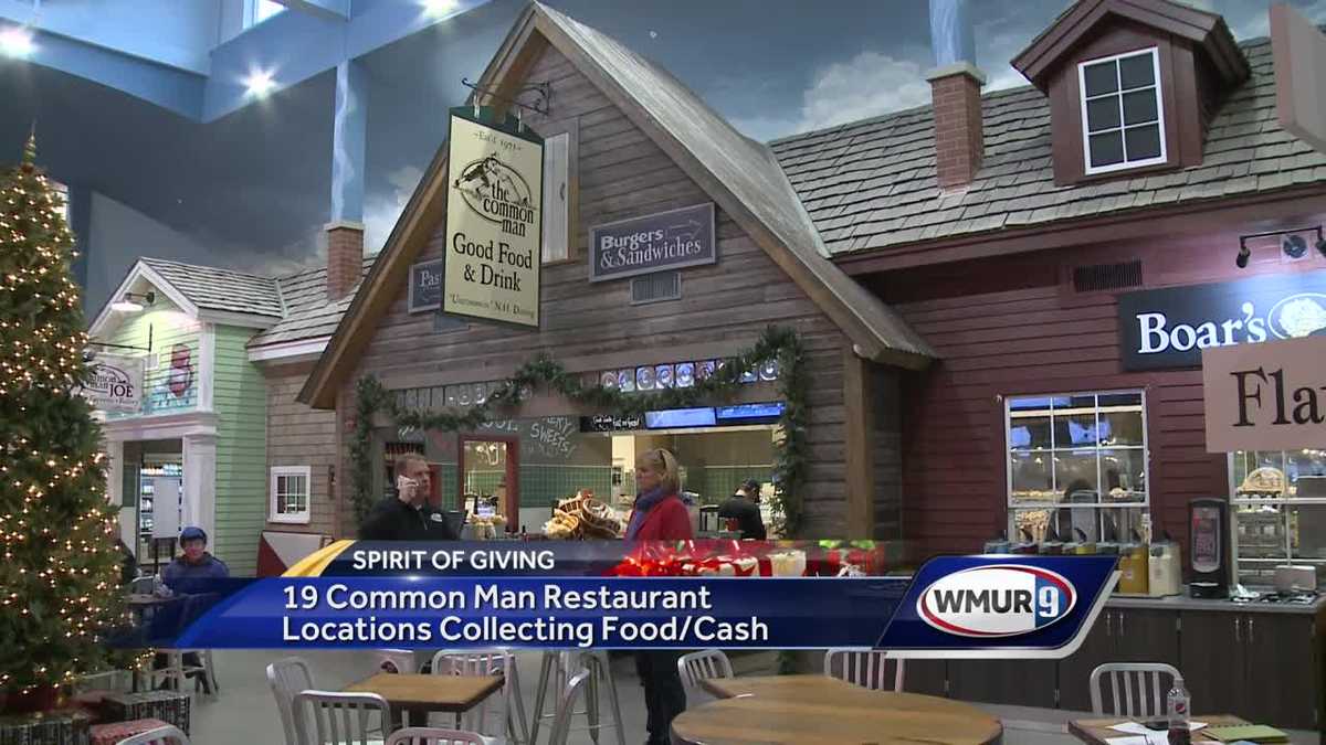 19 Common Man restaurant locations collecting food, cash for Spirit of