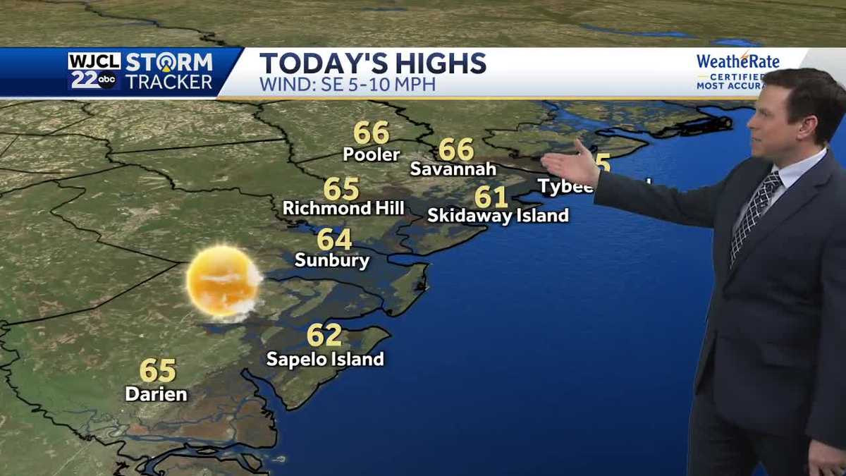 Milder weather today and tracking rain by the weekend