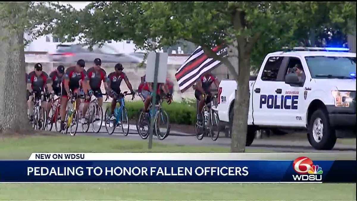Bicyclist Honor Fallen First Responders